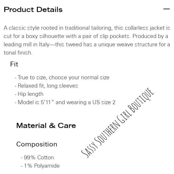 🆕⭐Tweed THEORY white tweed blazer - Picture 10 of 13